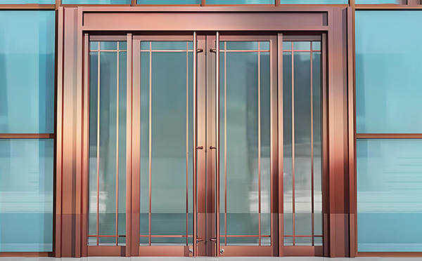 乌尔禾玻璃地弹门